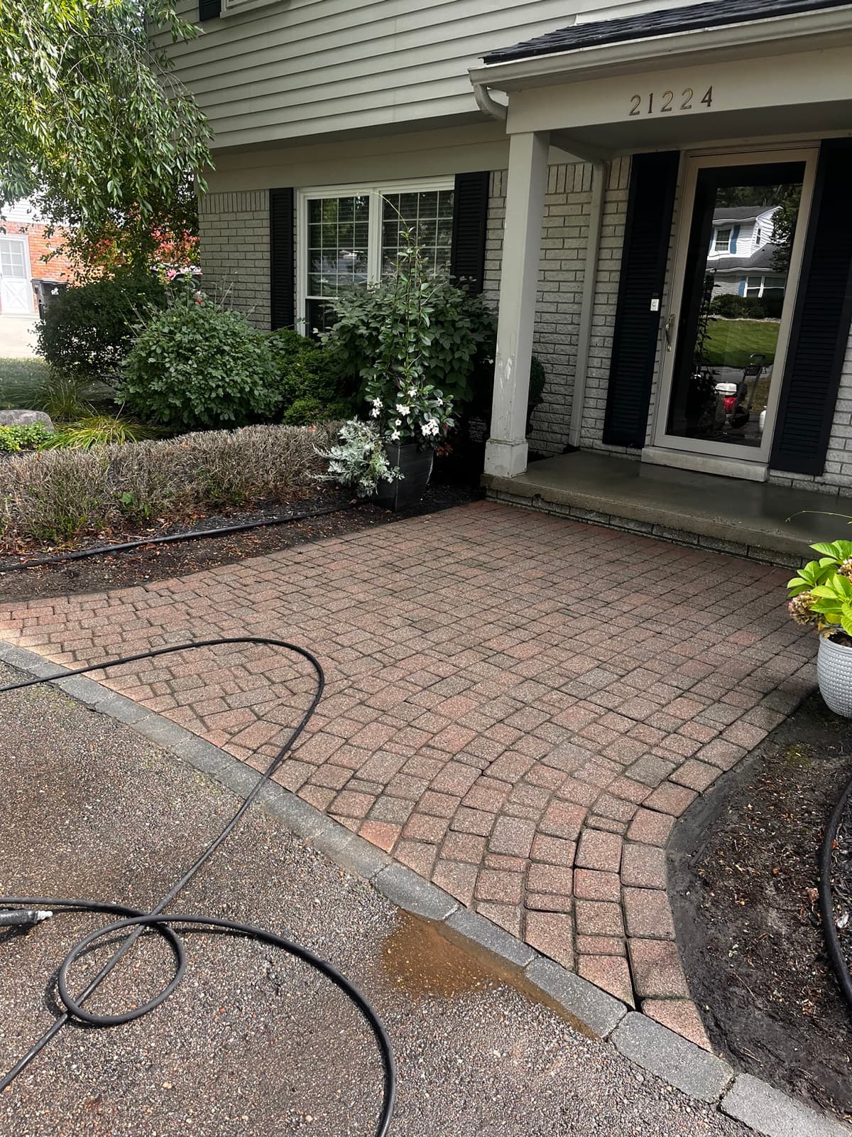 After — Paver Entryway · Pressure Washing