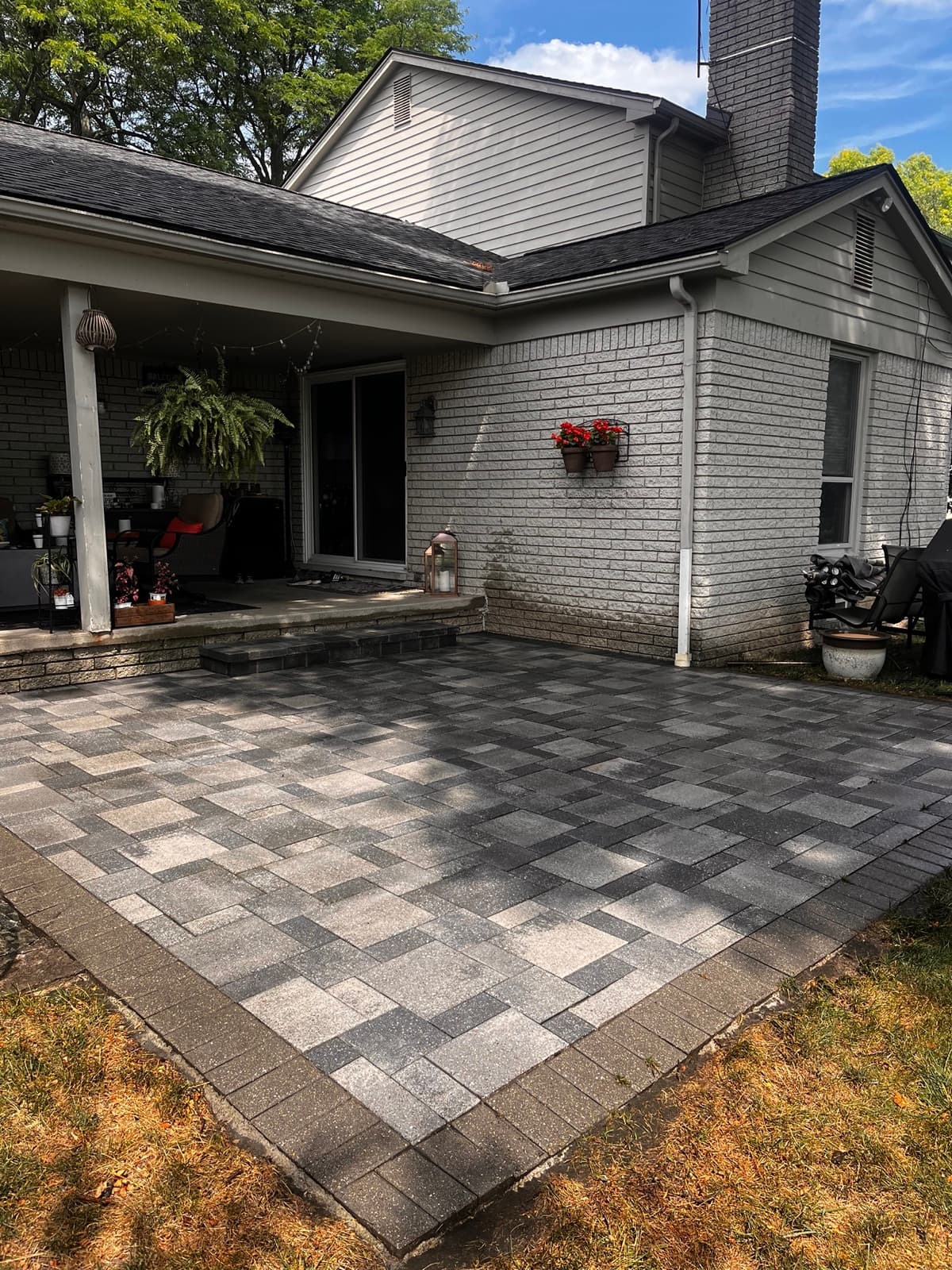 After — Paver Patio · Surface Cleaning