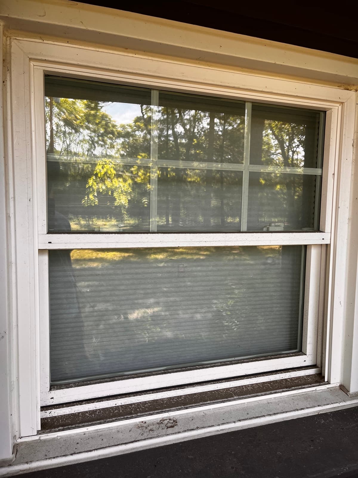 Window before cleaning